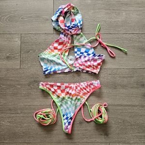 iheartraves Neon Checker Set